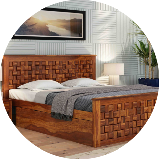 Wooden Bed 